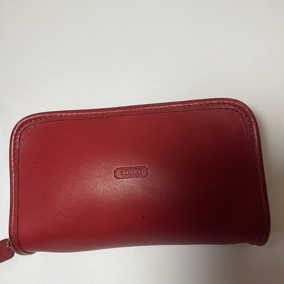 Vintage Coach chubby Red Leather Case - Picture 8 of 12
